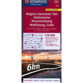 FK 3365  Hannover Ost, Hildesheim, Braunschweig, Wolfsburg, Celle , 1:70 000