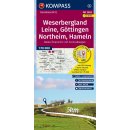 KOMPASS Fahrradkarte Weserbergland - Leine - Northeim...