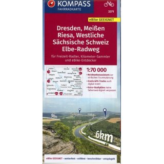 Dresden, Meien, Westliche Schsische Schweiz 3371, 1:70 000