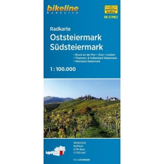 Radkarte Oststeiermark, Sdsteiermark 1:100.000