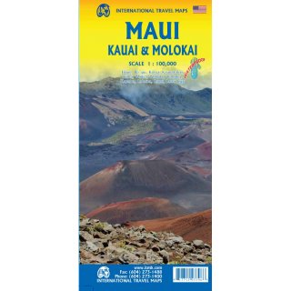 Maui, Kauai & Molokai 1:100.000