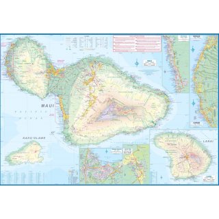 Maui, Kauai & Molokai 1:100.000