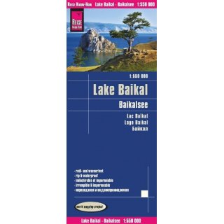 Landkarte Baikalsee / Lake Baikal 1:550.000