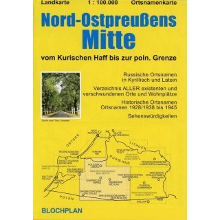 Nord-Ostpreuens Mitte 1: 100 000