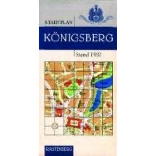 Stadtplan von Knigsberg. Stand 1931
