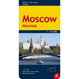 Moskau Stadtplan 1:36.500