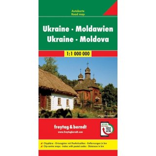 Ukraine - Moldawien, Autokarte 1:1 Mio