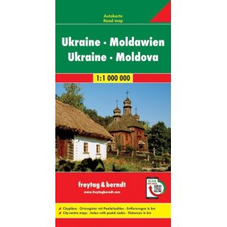 Ukraine - Moldawien, Autokarte 1:1 Mio