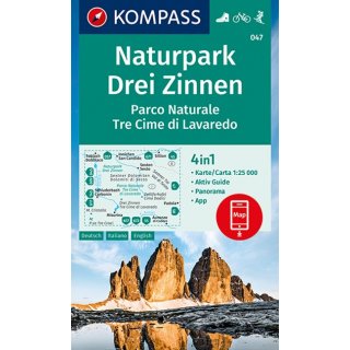 WK  047 Naturpark Drei Zinnen 1:25.000