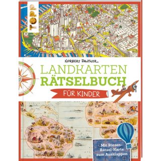 Landkartenrtselbuch fr Kinder