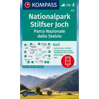 WK  072 Nationalpark Stilfserjoch, Parco Nazionale dello Stelvio 1:50 000