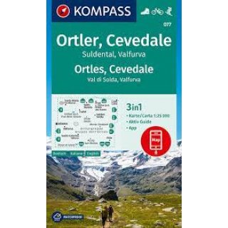 WK  077 Ortler, Cevedale, Suldental, Valfurva1:25 000
