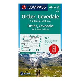 WK  077 Ortler, Cevedale, Suldental, Valfurva1:25 000