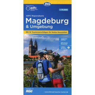 ADFC RegionalKarte Magdeburg & Umgebung
