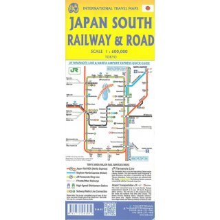 Japan South Railway & Road 1:670.000
