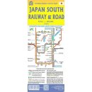 Japan South Railway & Road 1:670.000