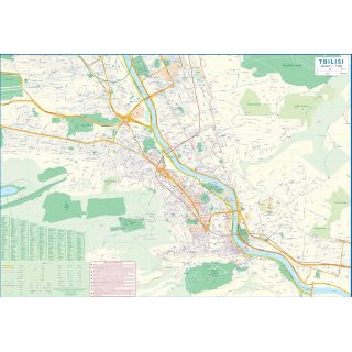 Georgia & Tbilisi 1:600 000