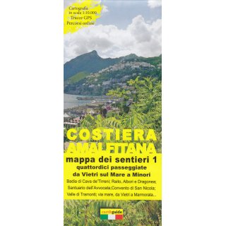 Costiera Amalfitana 1 (Amalfikste 1) 1:10.000