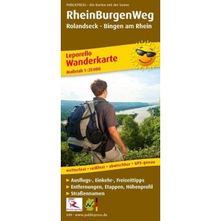 RheinBurgenWeg  1: 25 000