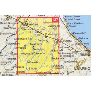 Colline di Forl (Hgel von Forli) 1:50.000