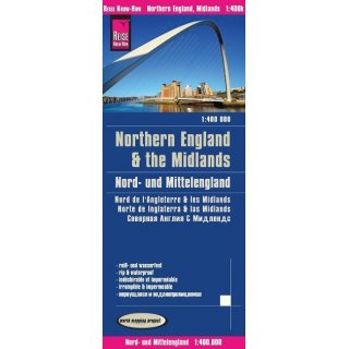 Northern England  & the Midlands 1: 400 000