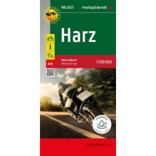 Harz, Motorradkarte 1:150.000