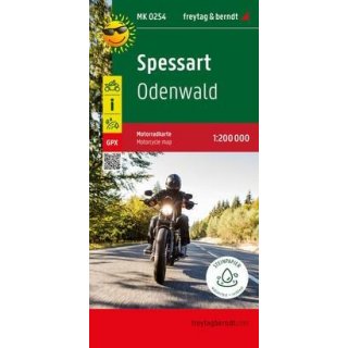 Spessart - Odenwald, Motorradkarte 1:200.000