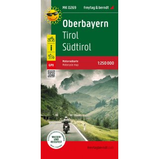 Oberbayern - Tirol - Sdtirol, Motorradkarte 1:250.000