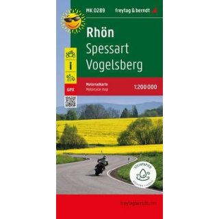 Rhn - Spessart - Vogelsberg, Motorradkarte 1:200.000