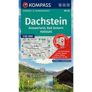 WK   20 Dachstein, Ausseerland, Bad Goisern, Hallstatt 1:50 000