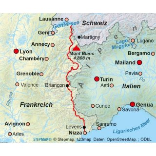 Frankreich: GR 5 Genfersee - Nizza - Fernwanderweg