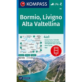 WK   96 Bormio, Livigno, Alta Valtellina 1:50000