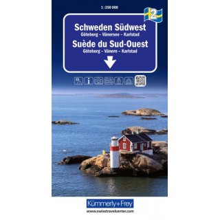 Schweden S�dwest Blatt 2,1:250.000