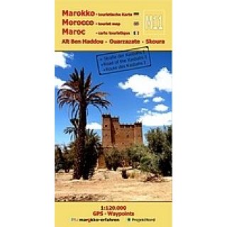 M11 At-Ben-Haddou &bull; Ouarzazate &bull; Skoura &bull; 1:120.000