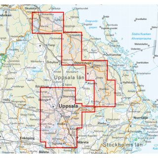 Uppsala & Upplandsleden 1:50.000