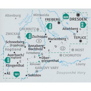 WK 866 Erzgebirge 1:50.000