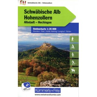 KuF Deutschland Outdoorkarte 41 Schwbische Alb - Hohenzollern