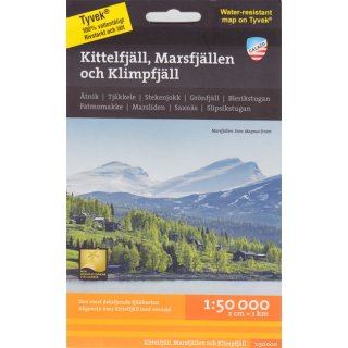 Kittelfjll, Marsfjllen och Klimpfjll 1:50.000