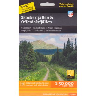 Skckerfjllen & Offerdalsfjllen 1:50.000