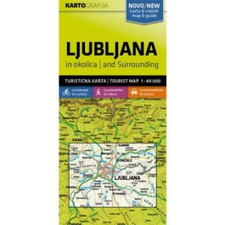 Ljubljana und Umgebung Wanderkarte