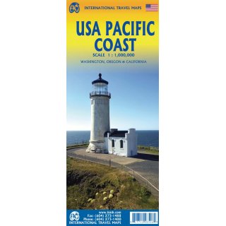 USA Pacific Coast 1:1.000.000