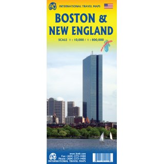 Boston & New England 1:10.000 / 1:800.000
