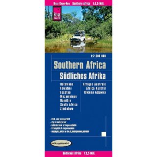 Landkarte Southern Africa / Sdliches Afrika