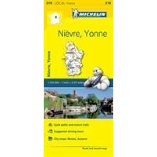 Nievre, Yonne - Michelin Local Map 319