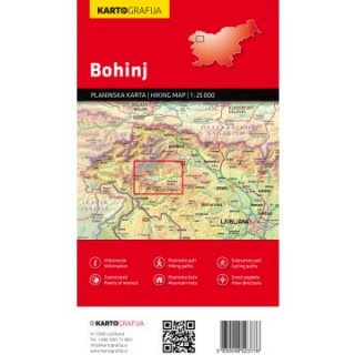 Wanderkarte Bohinj 1:25T