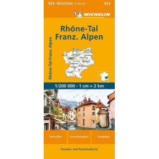 523 Rh&ocirc;ne-Tal-Franz. Alpen 1:200.000