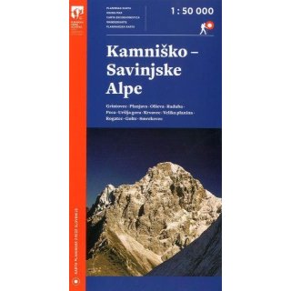Kamnik und Savinja Alpen - Bergwanderkarte