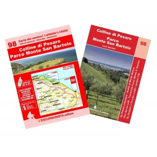 98 Colline di Pesaro - Parco Monte San Bartolo 1:25.000/1:15.000