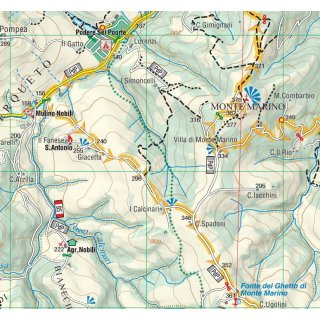 98 Colline di Pesaro - Parco Monte San Bartolo 1:25.000/1:15.000
