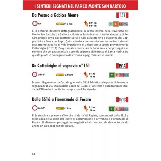 98 Colline di Pesaro - Parco Monte San Bartolo 1:25.000/1:15.000